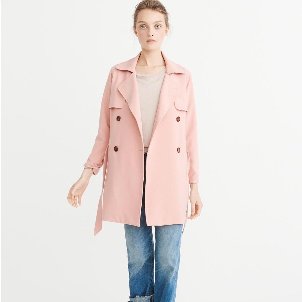 Abercrombie & Fitch Drapey Trench Coat